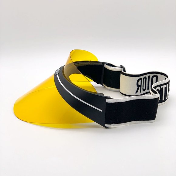 💯 NEW DIOR CLUB 1 OTL Yellow Visor Hat DIORClub1 - Picture 4 of 15